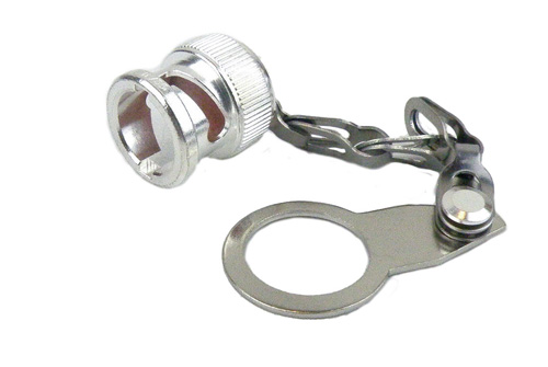 BNC Male Open Circuit Connector Cap with 2.7 Inch Chain