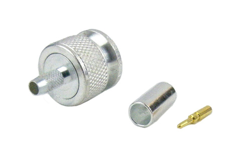 TNC Male Connector Crimp/Solder Attachment for RG58