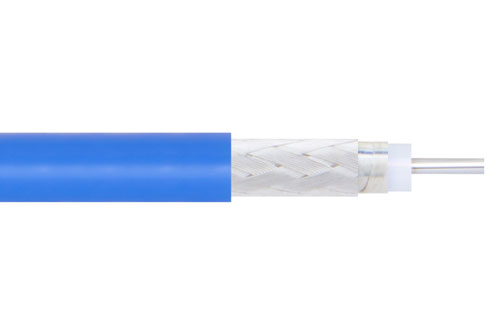High Frequency Flexible Coax Cable Double Shielded with Blue FEP Jacket
