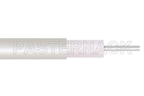 RG405 Tinned Coax Cable with Tinned Copper Outer Conductor in Coiled Sections