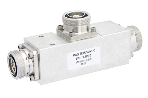 Low PIM 8 dB 7/16 DIN Unequal Tapper Optimized For Mobile Networks From 350 MHz to 5.85 GHz Rated to 300 Watts
