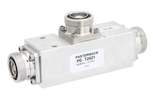 Low PIM 16 dB 7/16 DIN Unequal Tapper Optimized For Mobile Networks From 350 MHz to 5.85 GHz Rated to 300 Watts