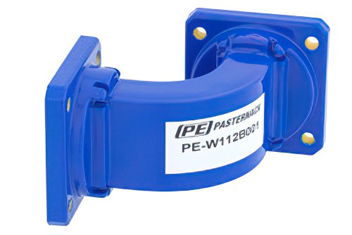 WR-112 Commercial Grade Waveguide E-Bend with UG-51/U Flange Operating from 7.05 GHz to 10 GHz