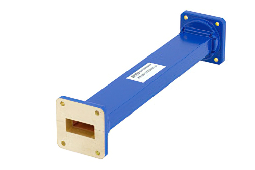WR-112 Commercial Grade Straight Waveguide Section 9 Inch Length with UG-51/U Flange Operating from 7.05 GHz to 10 GHz