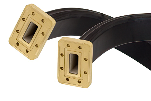 WR-112 Twistable Flexible Waveguide 36 Inch, CPR-112G Flange Operating From 7.05 GHz to 10 GHz