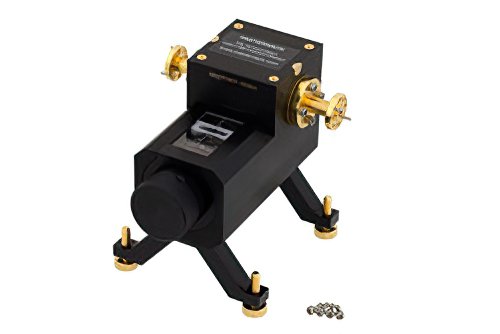 WR-12 Waveguide Direct Read Attenuator, 0 to 50 dB, From 60 GHz to 90 GHz, UG-387/U Round Cover Flange, Dial