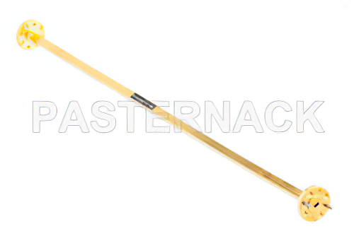 WR-12 Instrumentation Grade Straight Waveguide Section 12 Inch Length with UG-387/U Flange Operating from 60 GHz to 90 GHz