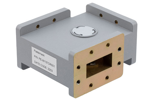 WR-137 Waveguide Circulator, 5.38 GHz to 8.17 GHz, 17 dB min Isolation, CPR137F Flange, Aluminum
