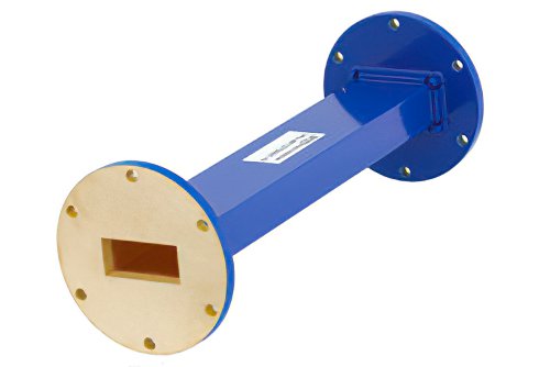 WR-137 Commercial Grade Straight Waveguide Section 9 Inch Length with UG-344/U Flange Operating from 5.85 GHz to 8.2 GHz