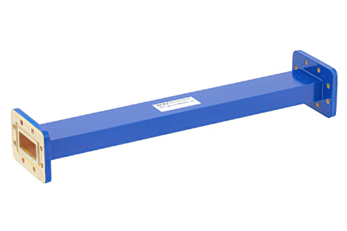 WR-137 Commercial Grade Straight Waveguide Section 12 Inch Length with CPR-137G Flange Operating from 5.85 GHz to 8.2 GHz