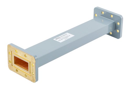 WR-137 Commercial Grade Straight Waveguide Section 9 Inch Length with CPR-137G Flange Operating from 5.85 GHz to 8.2 GHz