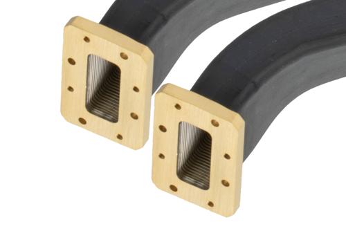 WR-137 Twistable Flexible Waveguide 12 Inch, CMR Flange Operating from 5.85 to 8.2 GHz