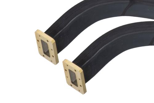 WR-137 Twistable Flexible Waveguide 36 Inch, CMR Flange Operating from 5.85 to 8.2 GHz