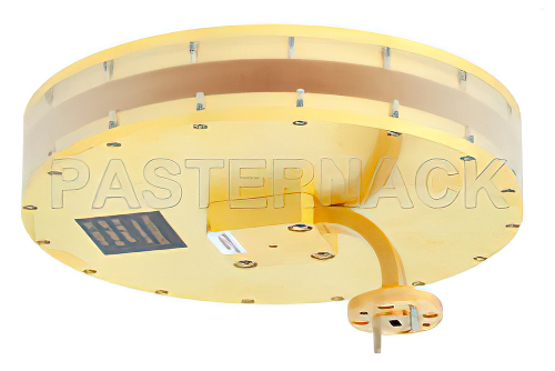 WR-15 Waveguide Horn Antenna Operating From 58 GHz to 63 GHz With a Nominal 0 dBi Gain With UG-387/U Round Cover Flange