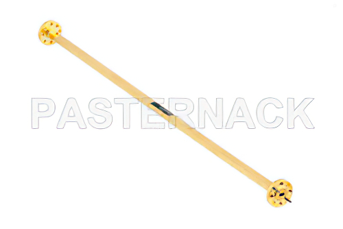 WR-15 Instrumentation Grade Straight Waveguide Section 12 Inch Length with UG-385/U Flange Operating from 50 GHz to 75 GHz