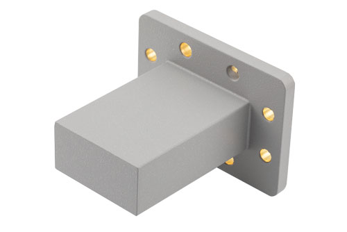 70 Watts WR-187 Waveguide Load 4.4 GHz to 5 GHz, Brass with CPR-187F Flange
