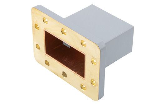 5 Watts WR-229 Waveguide Load 3.22 GHz to 4.9 GHz, Brass with CPR-229F Flange