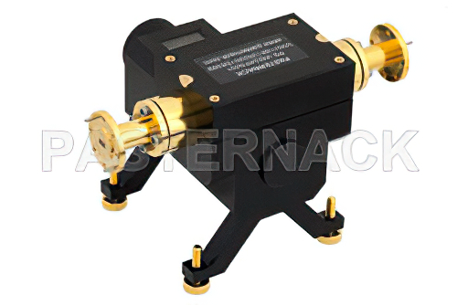 WR-22 Waveguide Direct Read Attenuator, 0 to 50 dB, From 33 GHz to 50 GHz, UG-383/U Round Cover Flange, Dial