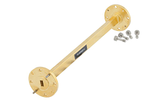 WR-22 Instrumentation Grade Straight Waveguide Section 6 Inch Length with UG-383/U Flange Operating from 33 GHz to 50 GHz