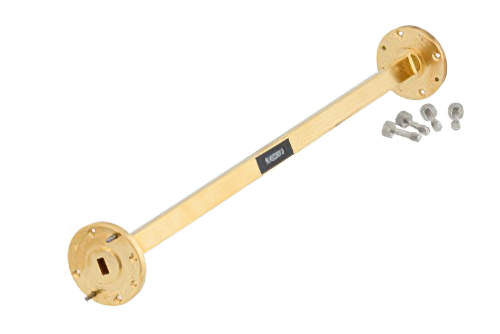 WR-22 Instrumentation Grade Straight Waveguide Section 9 Inch Length with UG-383/U Flange Operating from 33 GHz to 50 GHz