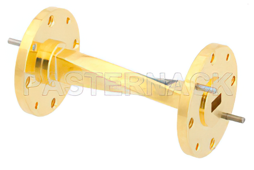 WR-22 90 Degree Waveguide Twist With a UG-383/U Flange Operating From 33 GHz to 50 GHz