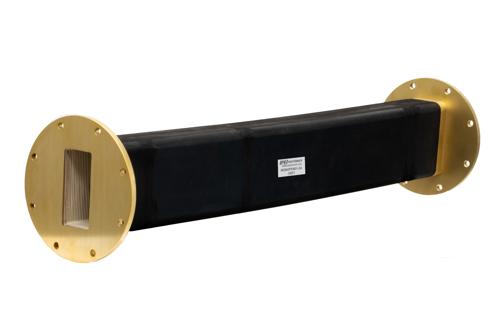 WR-284 Twistable Flexible Waveguide 24 Inch, UG Round Cover Flange Operating from 2.6 to 3.95 GHz