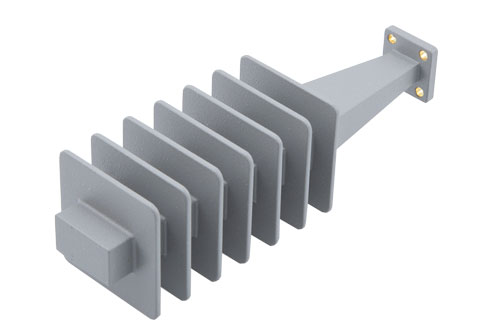 100 Watts WR-28 Waveguide Load 26.5 GHz to 40 GHz, Brass with UG Square Cover Flange