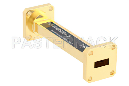 WR-42 Instrumentation Grade Straight Waveguide Section 3 Inch Length with UG-595/U Flange Operating from 18 GHz to 26.5 GHz