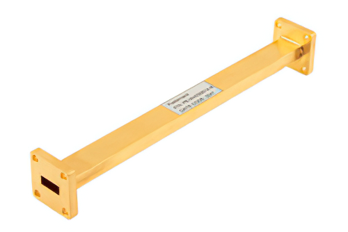 WR-42 Instrumentation Grade Straight Waveguide Section 6 Inch Length, UG-595/U Square Cover Flange from 18 GHz to 26.5 GHz