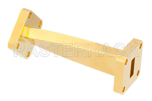 WR-42 45 Degree Left-hand Waveguide Twist With a UG-595/U Flange Operating From 18 GHz to 26.5 GHz