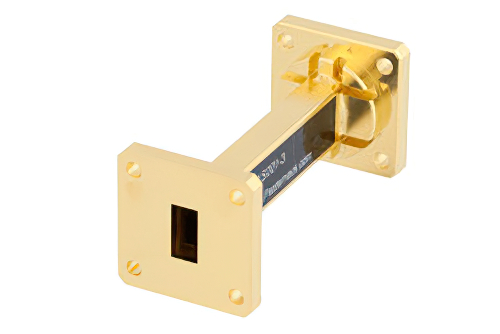 WR-51 Instrumentation Grade Straight Waveguide Section 3 Inch Length with UBR180 Flange Operating from 15 GHz to 22 GHz