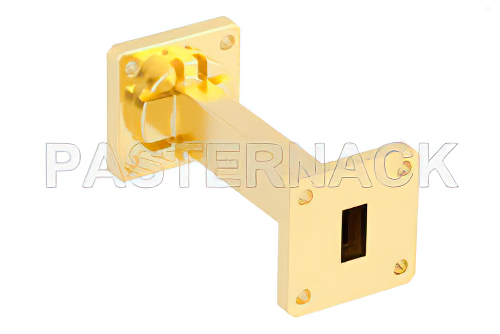 WR-51 Instrumentation Grade Straight Waveguide Section 3 Inch Length with UBR180 Flange Operating from 15 GHz to 22 GHz