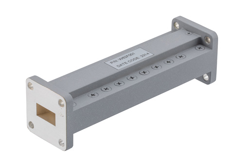 Bandpass Waveguide Filter With WR-62 Interface Operating from 13.75 GHz to 14.5 GHz