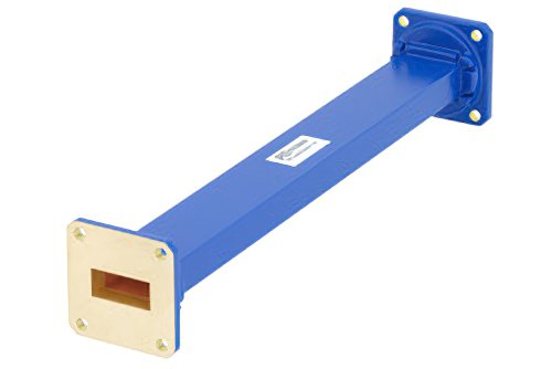 WR-90 Commercial Grade Straight Waveguide Section 9 Inch Length with UG-39/U Flange Operating from 8.2 GHz to 12.4 GHz
