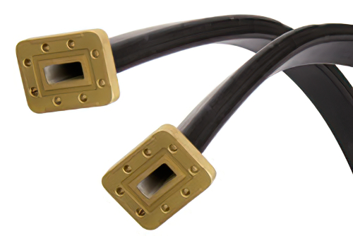 WR-90 Twistable Flexible Waveguide 12 Inch, CPR-90G Flange Operating From 8.2 GHz to 12.4 GHz