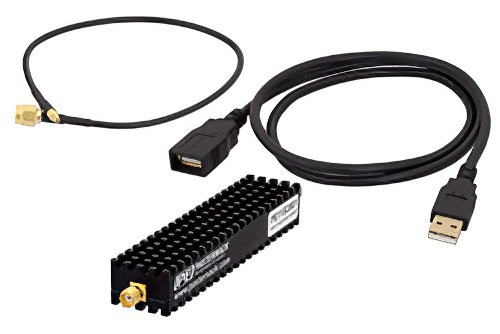 USB PLL Frequency Synthesizer 25 MHz 6 GHz 40 dBm Pout 50 MHz Reference and SMA output