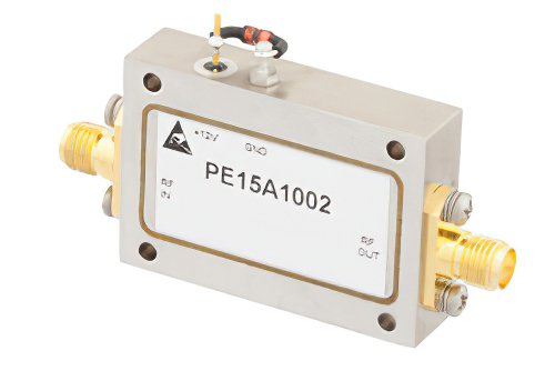 2 dB NF, 13 dBm Psat, 4 GHz to 8 GHz, Low Noise Amplifier, 38 dB Gain, SMA
