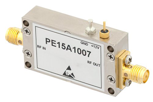 29 dBm IP3, 2.5 dB NF, 16 dBm P1dB, 0.009 MHz to 3 GHz, Low Noise Amplifier, 32 dB Gain, SMA 29 dBm IP3, 2.5 dB NF, 16 dBm P1dB, 0.009 MHz to 3 GHz, Low Noise Amplifier, 32 dB Gain, SMA
