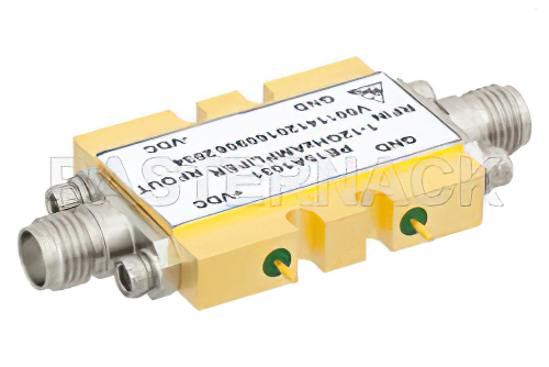 1.75 dB NF, 17 dBm P1dB, 1 GHz to 12 GHz, Low Noise Amplifier, 16 dB Gain, SMA