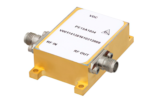 27 dBm IP3, 4.5 dB NF, 17 dBm P1dB, 1.5 GHz to 5 GHz, Low Phase Noise Amplifier 14 dB Gain, SMA