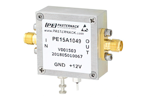2 dB NF Low Noise Amplifier, Operating from 10 MHz to 1 GHz with 32 dB Gain, 12 dBm P1dB and SMA