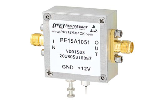 1.3 dB NF Low Noise Amplifier, Operating from 20 MHz to 1 GHz with 30 dB Gain, 18 dBm P1dB and SMA