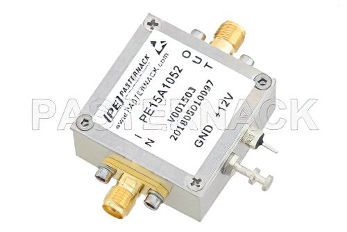 2.2 dB NF Low Noise Amplifier, Operating from 10 MHz to 1 GHz with 51 dB Gain, 13 dBm P1dB and SMA