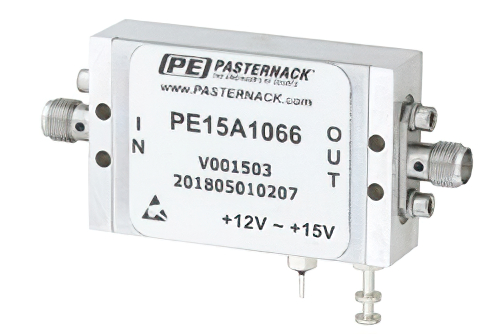 2.5 dB NF Low Noise Amplifier, Operating from 100 MHz to 2 GHz with 61.5 dB Gain, 21 dBm Psat and SMA