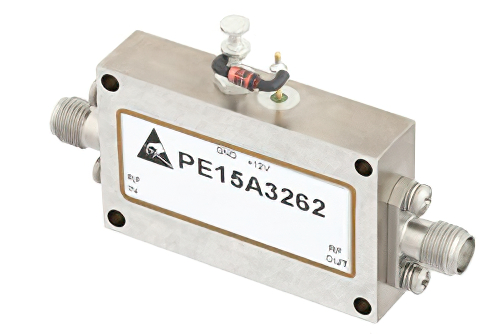 20 dBm Psat, 1 GHz to 18 GHz, Medium Power Broadband Amplifier, 30 dB Gain, SMA