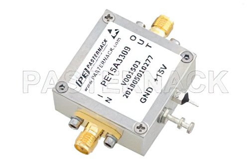 35 dBm IP3, 4 dB NF, 22 dBm P1dB, 1 MHz to 3 GHz, Low Noise Broadband Amplifier, 21 dB Gain, SMA