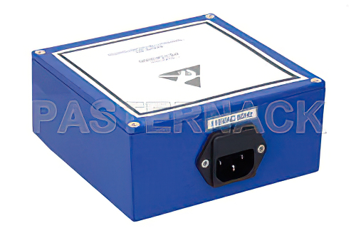 60 dB Gain, 10 dBm P1dB, 1 GHz to 20 GHz, Broadband High Gain Amplifier, Bench-Top, 115 VAC, 5 dB NF, SMA