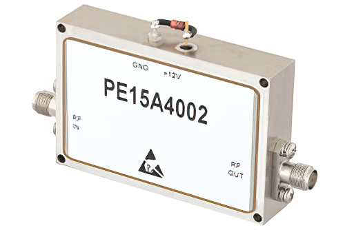 1 Watt P1dB, 12 GHz to 18 GHz, Medium Power Broadband Amplifier, 33 dB Gain, 39 dBm IP3, 6 dB NF, SMA