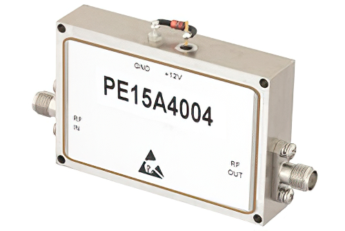 1 Watt P1dB, 6 GHz to 12 GHz, Medium Power Broadband Amplifier, 38 dB Gain, 39 dBm IP3, 5 dB NF, SMA