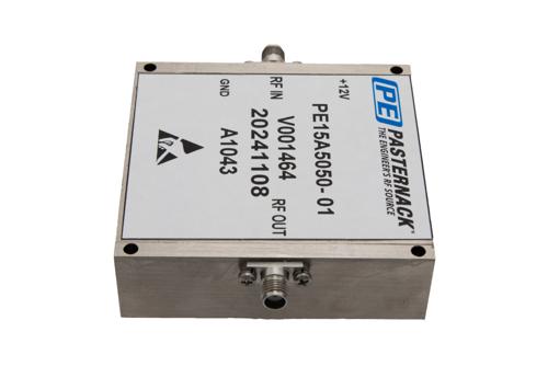 40 dB Gain, 10 Watt P1dB, 6 GHz to 18 GHz, High Power Amplifier, SMA, 46 dBm IP3